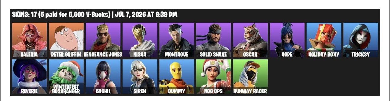 🚀 A great Fortnite account with popular skins. ✅ Full Access (full access to email and account), Sale, skins 17