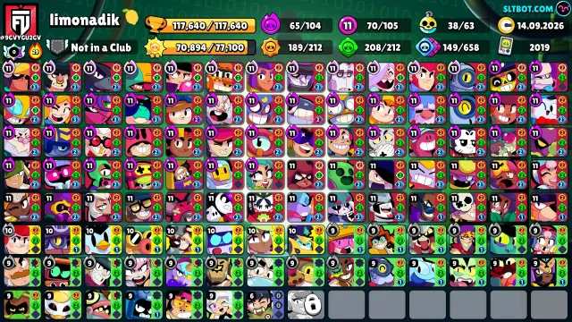Best account for your money, 1117200 trophies, 106 brawlers, 106 primes
