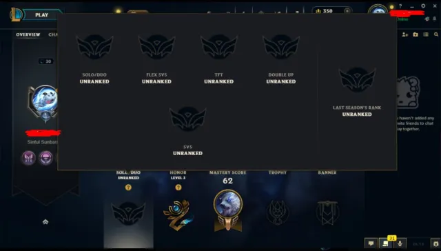 EUNE 🌎 RANKED READY✅350RP✅ 30 LVL 10WIN {Unopened Loot} Unverified, Sale, level 30, champions 12, skins 2, Unranked