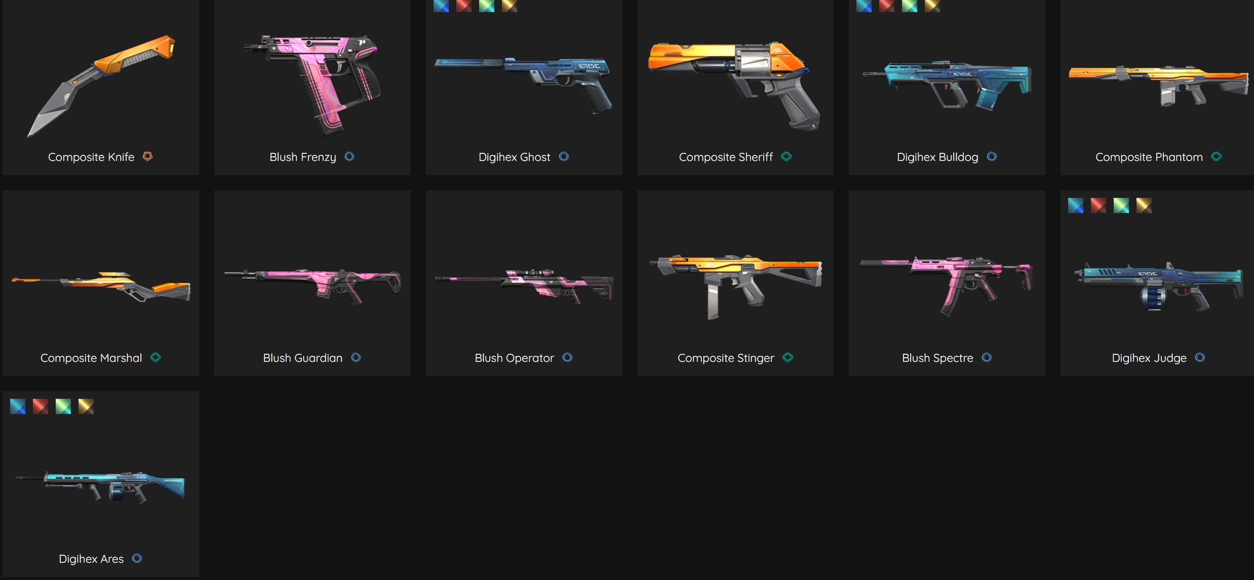 Knife Constructor Ghost Digital magic Operator Fuchsia, Sale, Ranked unlocked, Agents: 14, Skins: 13