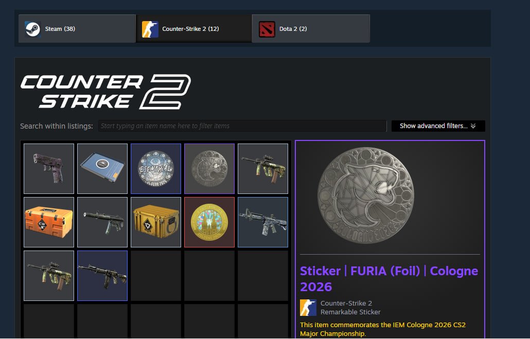17 games CS2 PRIME 500RUB INVENTORY GOLD MEDAL Mail included ACCESS TO FACEIT, Sale, Empty, Yes PRIME, FACEIT, With registration: No