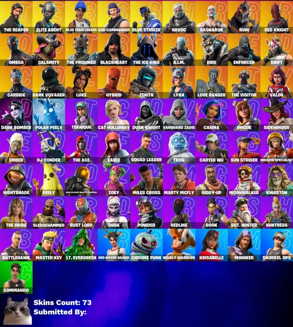 🔮73 skins🔮1800 VB🔮Assassin🔮Elite Agent🔮Reaper🔮Take The L🔮Take The Elf🔮Leader of the blue team, Sale, skins 73
