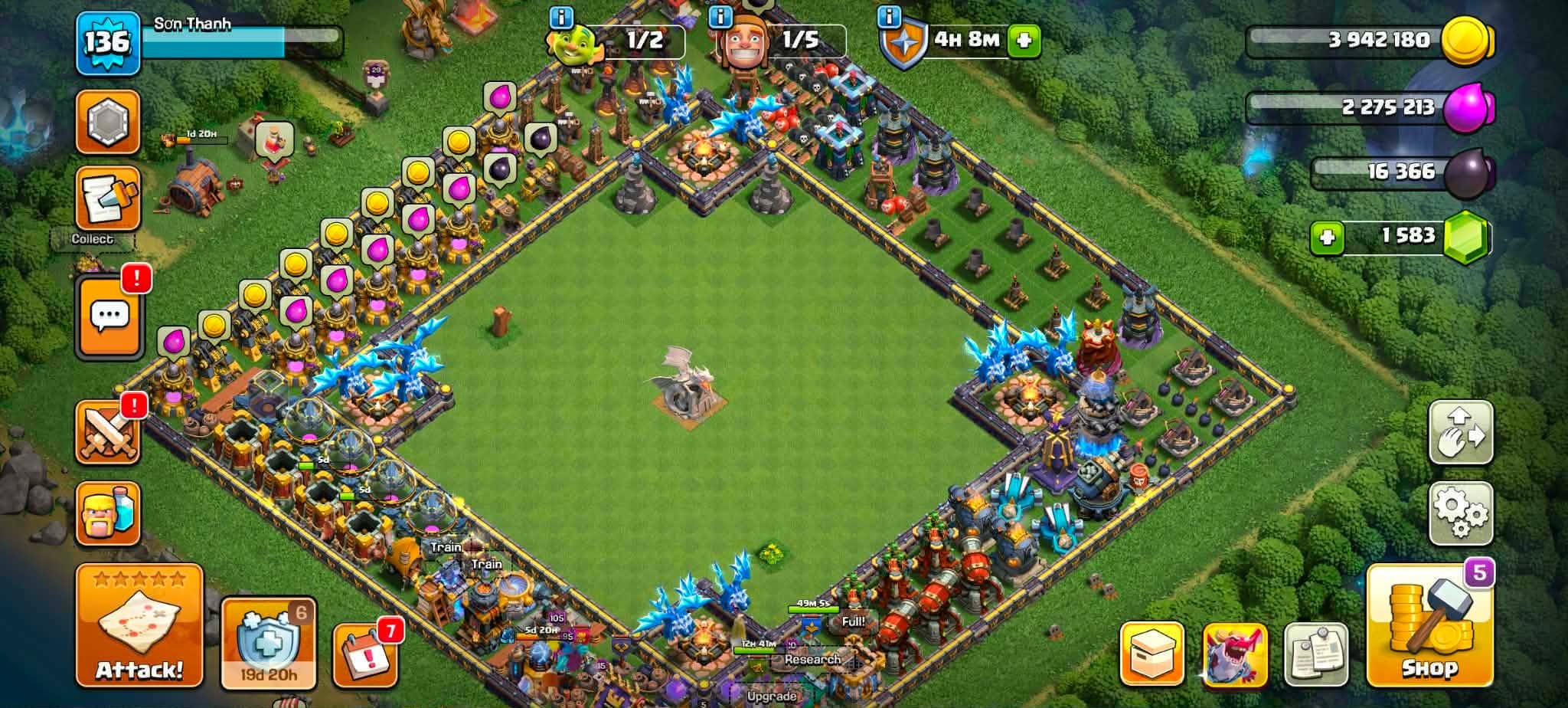 TH 18 💹4 epix max 💹HERO: 32/37/41/37/40💹Max Equipment 🏷️𝗡𝗼𝘁𝗲: 𝟏𝟎𝟎% 𝐒𝐚𝐟𝐞 𝐀𝐜𝐜𝐨𝐮𝐧𝐭 𝐆𝐮𝐚𝐫𝐚𝐧𝐭𝐞𝐞𝐝📌, 18 TH
