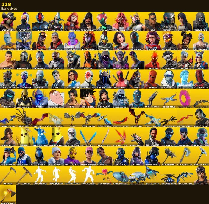 🔥 OLD ACCOUNT WITH 335 SKINS! HAS PvE SKINS FROM CHAPTER 4 SEASON 1! 📸, Sale, skins 335