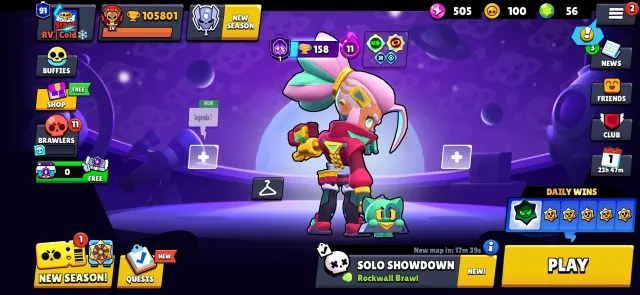 105k Trophy➜105 Brawlers➜80 Hypercharge➜91 Prestige➜434 Skins➜Full Access➜Nc-150, 105000 кубков, 105 бравлеров, 80 праймов