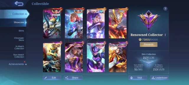 🔥 Legend Guinevere Alpha Allstar Moskov Hanabi collector Khufra Balmond LUCKYBOX 4 deluxe, Продажа, Ранг: Мифический, Уровень: 44, Процент побед: 52%, Герои: 97, Облики: 217