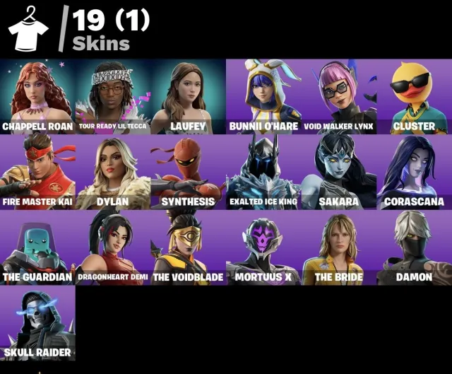 [PC/XBOX/PSN] ❤️ УРОВЕНЬ 53 ❤️ 19 СКИНОВ ❤️ 100 В-БАКСОВ ❤️ СКУЛ РЕЙДЕР И ЛИНКС ❤️, Продажа, скины 19