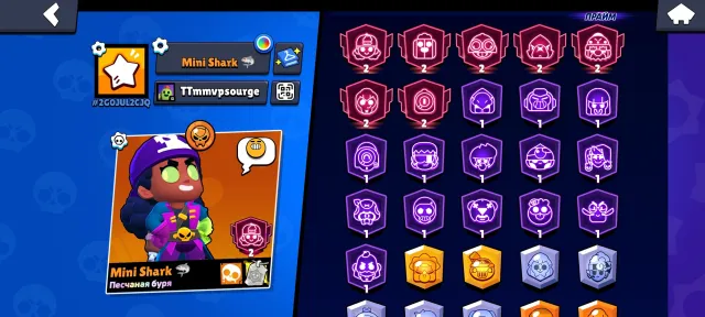 Sell ak surge 28prime and skins of 8 k gems,53k cups,, trophies 53000, brawlers 99, primes 28