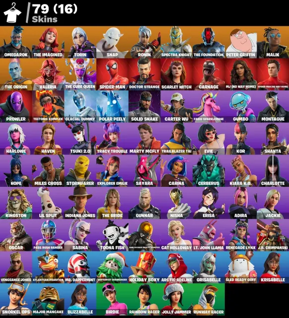 💰900 VB + 79 SKINS🔥CARNAGE💀+ SPIDERMAN🕷️+ PROWLER🐾+THE ORIGIN⚡+P. GRIFFIN🐻|PC/PS/XBOX | FULL ACCESS✅, Продажа, скины 79