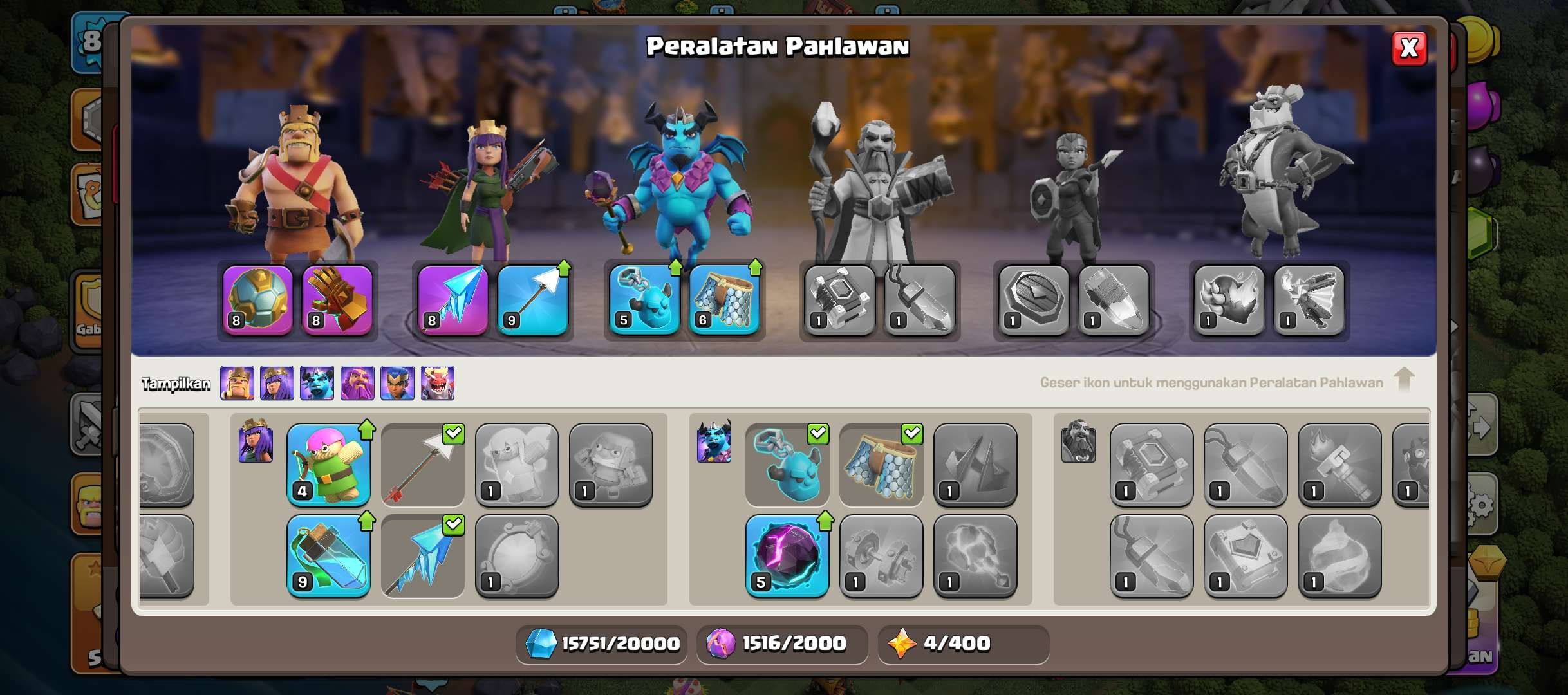 Sell Cheap Global TH 10 | King 40 | Queen 40 | Minion 20 | Fresh email, 10 TH Main Village, 5 TH Builder