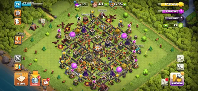 ✅12TH✅1970GEMS✅4 СТРОИТЕЛЯ✅85%FULL✅, 12 TH Main Village, 6 TH Builder