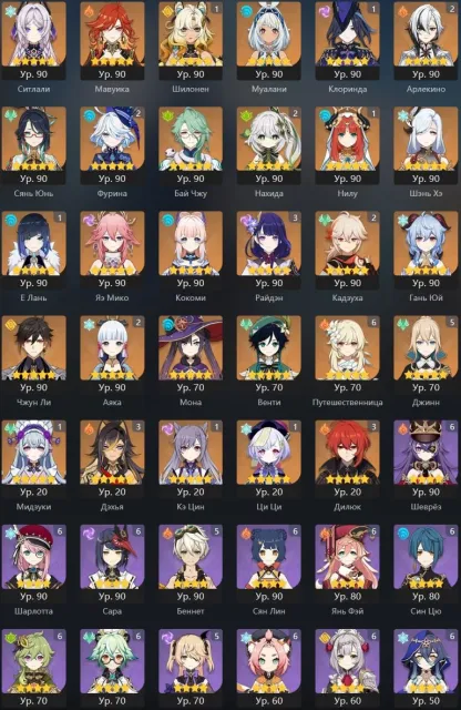 ⭐️Продажа личного аккаунта Genshin Impact⭐️, Любая платформа, Почта привязана, Люмин, Прокачанный, AR 60