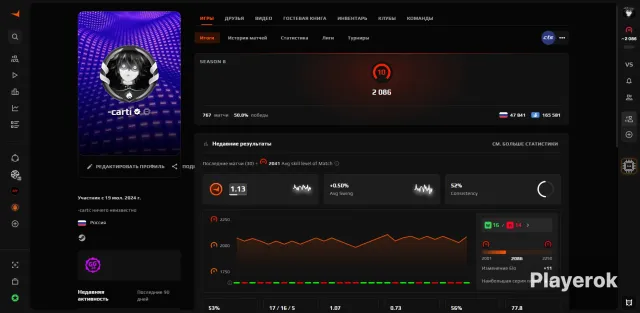 10 LVL FACEIT 2200 ELO STEAM 17 LVL VERIFIED, Sale, Empty, Yes PRIME, FACEIT, 2200 ELO, With registration: Yes