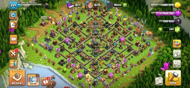 🔥 Rare Legend Profile | 👑 TH17 | 🏆 Electro League | 🧱 325 Walls Maxed | 🎭 20× Hero Skin, 17 TH Родной Деревни, 9 TH Строителя