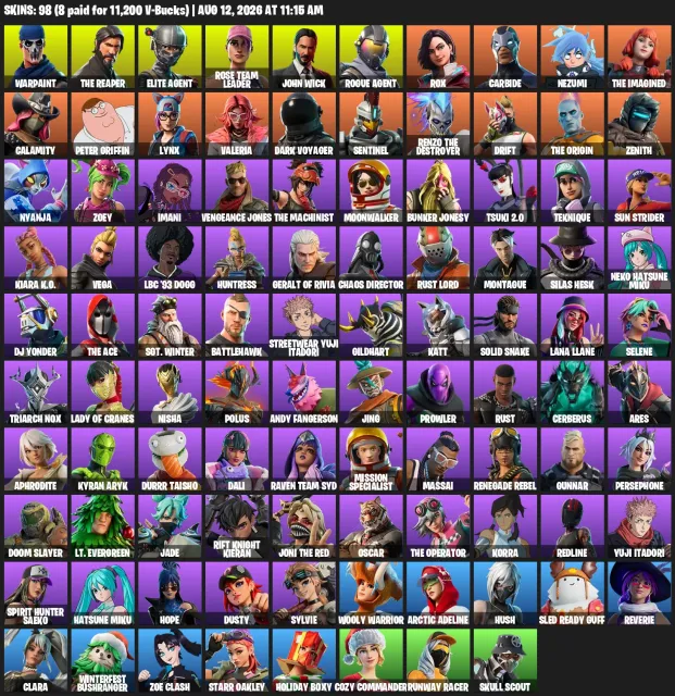 ✅АККАУНТ ПОД ОСНОВУ ✅ФУЛЛ ДОСТУП✅С 3 июл 2026✅ 73 Skins, Продажа, скины 73