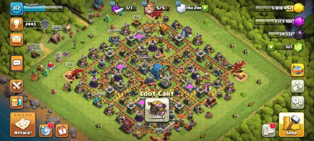 ⚡12 TH FULL 🔥 LEVEL 117 ⚡ HEROES 36/37/17 🔥 5 BUILDERS ⚡🔥 (❗️DESCRIPTION ACCOUNT REVIEW❗️), 12 TH Main Village, 7 TH Builder