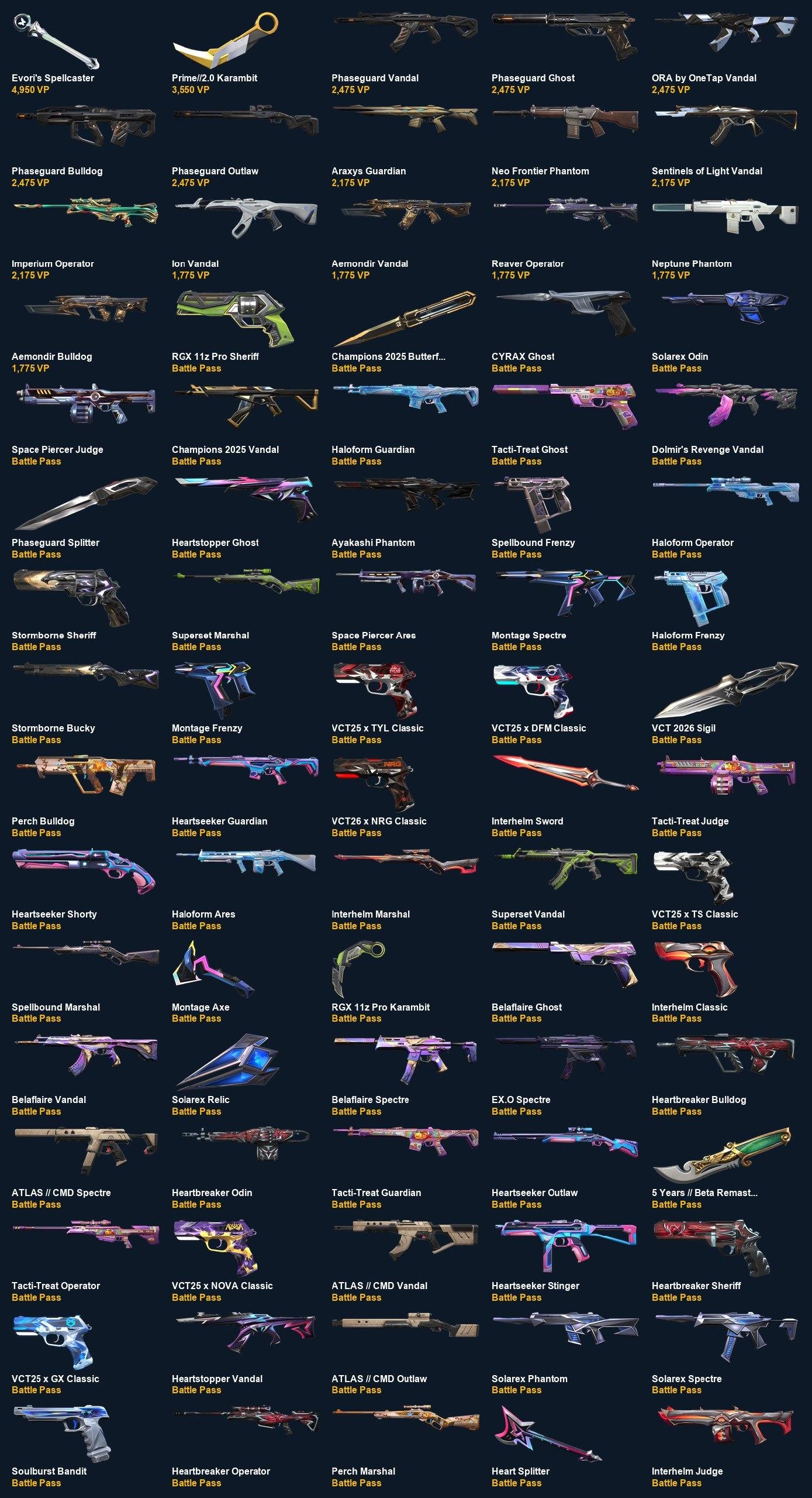 VA3769 EU EU | RGX 11z Pro Karambit+Champions 2025 Butterfly Knife+Phaseguard Splitter, Sale, Ranked unlocked, Agents: 18, Skins: 95