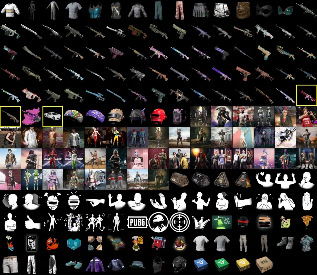 🅱BUGGATI Chiron🅱🎀Deadly Dollhouse - SLR🎀📡No Signal - M416📡💉Chrono Cannon SKS💉, Нет BATTLEGROUNDS Plus
