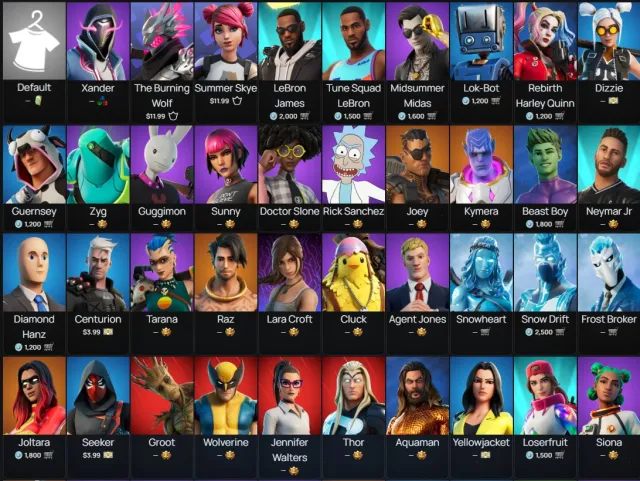Fortnite Account • 56+ Skins • 159 Emotes • Rick Sanchez + Wolverine 🔥