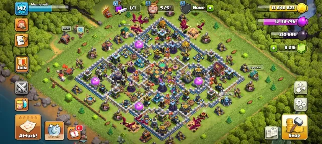 ⭐ TH 14 ⭐ 8000 GEMS ⭐ 2000 RAID MEDALS ⭐ 563 CWL MEDALS ⭐ HEROES 56-66-36-40-14 ⭐ NC YES, 14 TH Main Village