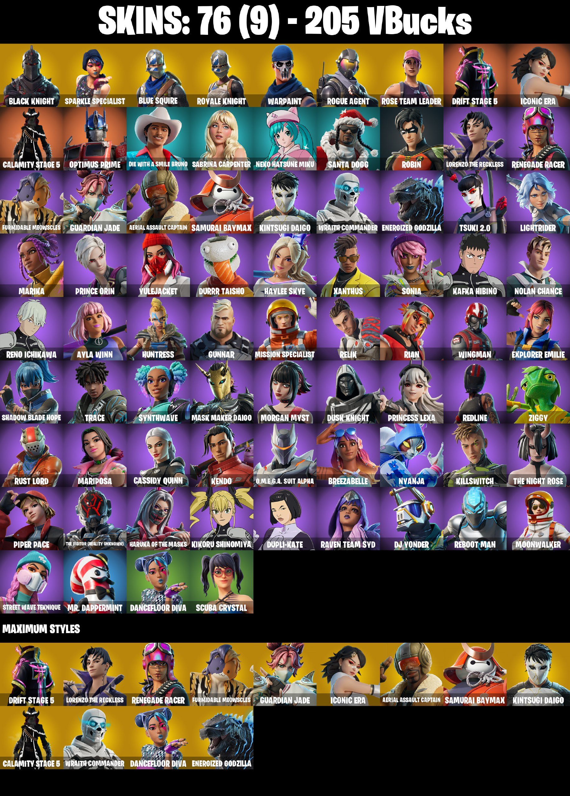 [PC/NS/XBOX] 115 SKINS | Black Knight | Sparkle Specialist | Royale Knight | Blue Squire, Sale, skins 115