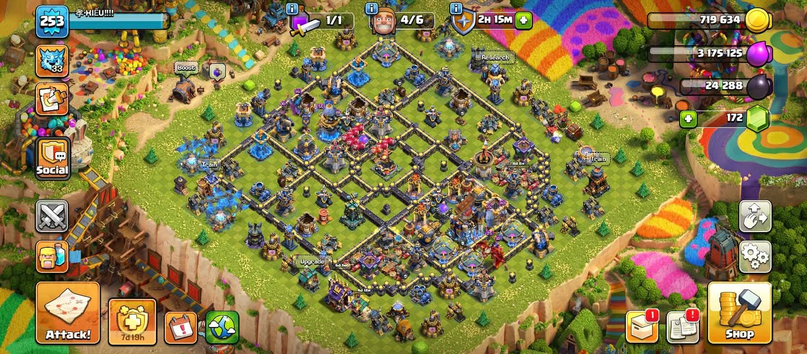 TH 18 Near Max | 107-105-91-63-85-25 | 10x Epic Level 27 Max | All 15x Epic High Level, 18 TH Main Village, 10 TH Builder
