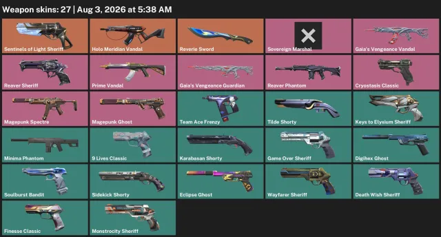 Inventory value: ~ 24,625 VP, Продажа, Платина 2, Агентов: 24, Скинов: 27
