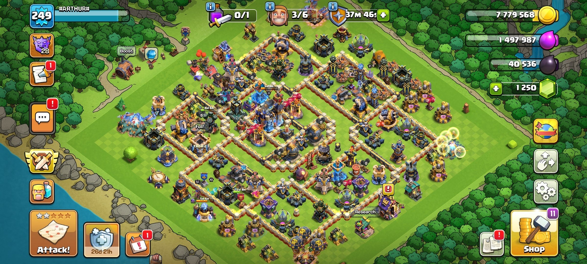 Townhall 18🔥Queen 96🎃King 68👑Cup 28 Dragon🎇, 18 TH Main Village, 10 TH Builder