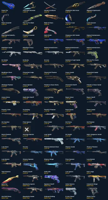VA4737 EU EU | 115 skins | 164,325 VP | VCT LOCK//IN Misericórdia+Ignite Fan+Onimaru Kunitsuna, Sale, Under calibration, Agents: 23, Skins: 115