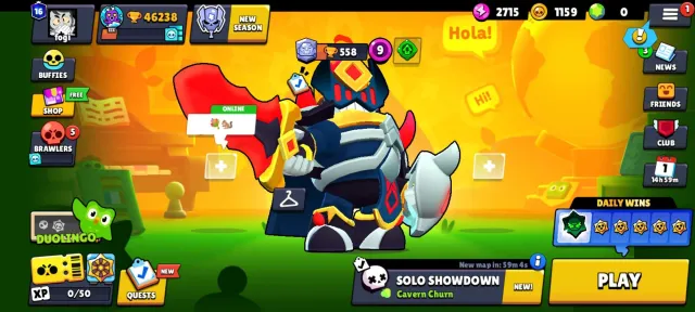 💦BEST ACCOUNT TO START💦OLD SKINS💦MECHA SKINS💦46K TROPHIES💦104 BRAWLERS💦MY EMAIL💦, 46238 trophies, 104 brawlers, 16 primes