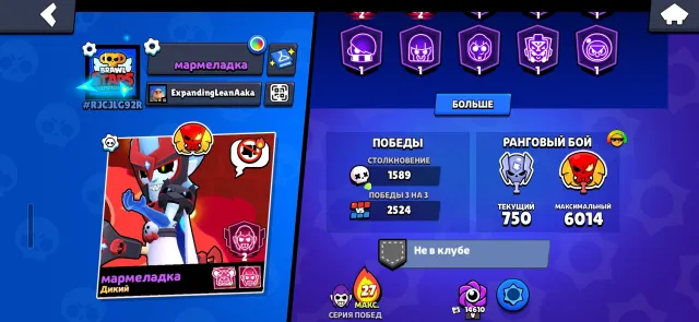 Perfect account at a good price🌯, 31600 trophies, 89 brawlers, 22 primes