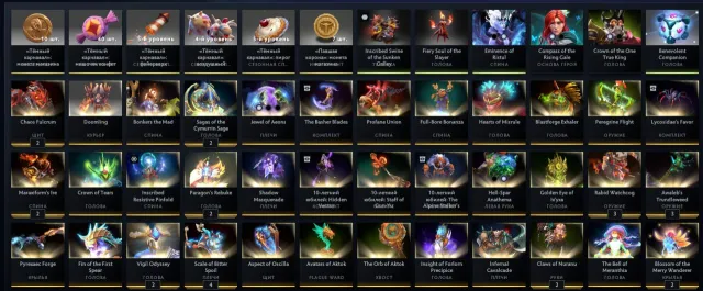 🟢 Arcana: QoP, WK, WR, IO, LINA, TECHIES | Landscapes | Personalities: Pudge, Mirana, AM, Sale, 7100 MMR, 12000 Behavior score, 10700 вежливости, 9350 games, 13350 hours