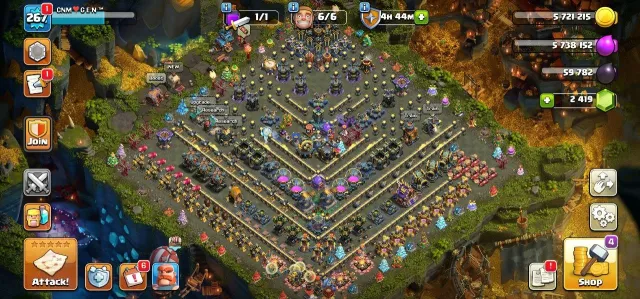 Super Rare ⟁ UAE Local ⟁Th 17 Max Out ⟁8 Epic Equipment Almost Max ⟁Level-267 ⟁ Many Skins, 17 TH Родной Деревни