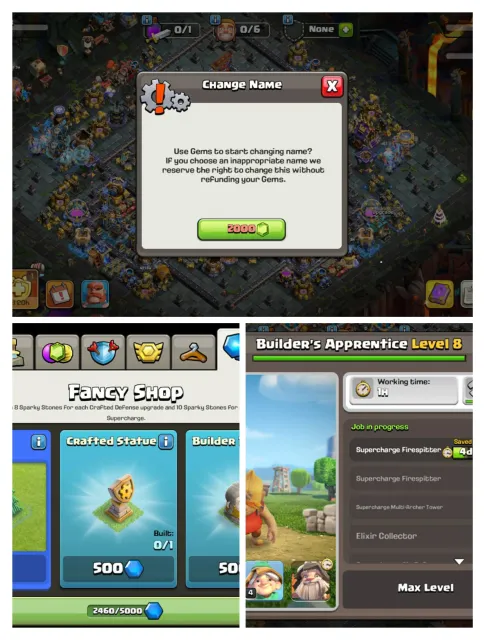 Th18 Max➤6 hero max➤Legend 2➤Helper Max➤12 EPIC MAX 1× 23➤4 scenary➤Bh 10 Max, 18 TH Родной Деревни, 10 TH Строителя