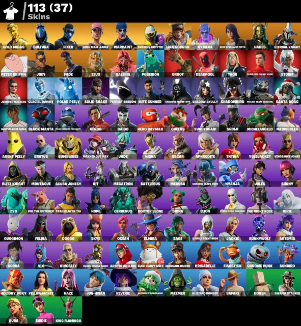 🎮 [PC/XBOX/PSN] 113 SKINS | OG STW | RENEGADE RAIDER | GOLD MIDAS | GEAR SPECIALIST MAYA 🔥, Продажа, скины 113