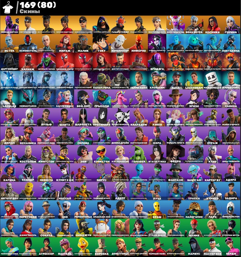 🔥❤️Dark Vertex🔥❤️Chainmail Ramirez🔥❤️Karate KO Pack🔥❤️80 Purchased Skins🔥❤️Full Access, Sale, skins 169