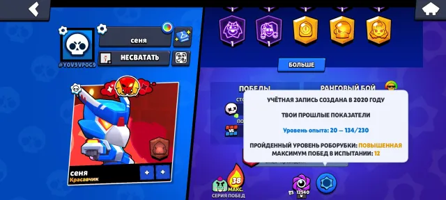 ❤️ACCOUNT FOR MAIN❤️CHECK SCREENS❤️DOUBLE LEAGUE❤️LOTS OF SKINS❤️, 20381 trophies, 88 brawlers, 7 primes