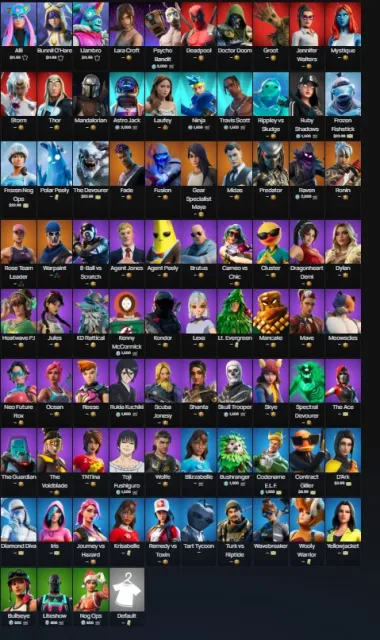 FORTNITE 84 SKINS 🎲 Travis Scott / Astro Jack 🎲 1800VB 🎲 【Change Email】 🎲, Sale, skins 84