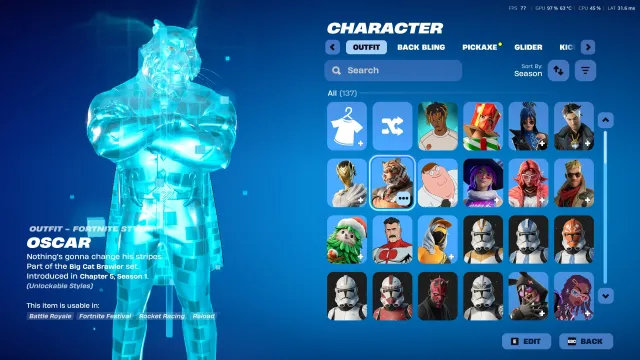 (Founder Edition) CH1 S5-10 Бойові Пропуски Плюс TravisScott/AstroJack/DarthVader/UltimaKnight, Продаж, скини 137