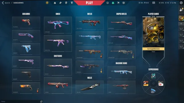 ⚫Personal account⚫ 50 SKINS,❗ THERE ARE LIMITED❗8 COLLECTIBLE SKINS FOR VANDAL❗, Sale, Gold 3, Agents: 19, Skins: 50