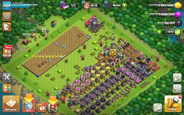 Перепривязка ✅ 15 TH фулл | 204 LVL | 82/82/62/56/32 | вкачано снаряжение | 1.6к гемов, 15 TH Родной Деревни, 6 TH Строителя