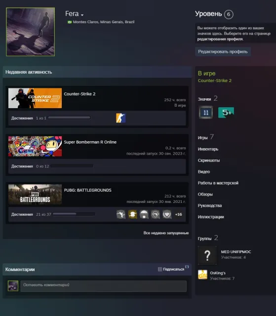 🍔【CS2 PRIME 252h】PREM✅【⭐️+4 MEDAL: 5 YEAR, FOR 20 YEARS, GO and DEVOTION⭐️】💙+PUBG PLUS 212h, SKINS💙, Sale, Available, Yes PRIME, FACEIT, With registration: No