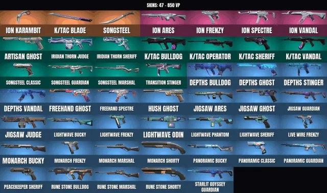 Bronze 1 ✨ 47 skins 🏆 3 knives✨Karambit "Ion"✨Blade "k/tac"✨Singing Steel✨Ares "Ion"✨Vandal "Ion"✨Ion, Sale, Bronze 1, Agents: 15, Skins: 47