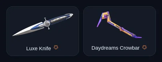 【 Luxe Knife / Daydreams Crowbar 】【 Reaver Vandal 】【 Prime Classic 】【 179 skins LOL 】