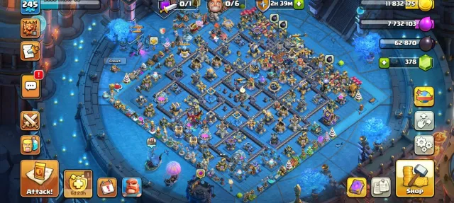 Th 18>Near max➤6 hero max➤WAR STAR 2085➤ANIME FURY FULL SET SKIN➤12 epic max➤best equipment➤1 LEAGUE, 18 TH Родной Деревни, 10 TH Строителя