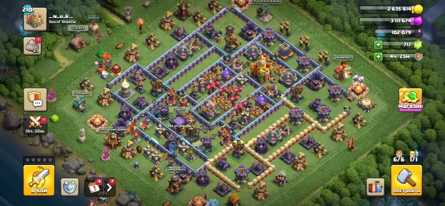 Clash of Clans TH16 🔥 Level 210, 717 gems, upgraded heroes and a powerful base!, 16 TH Home Village, 10 TH Builder Base