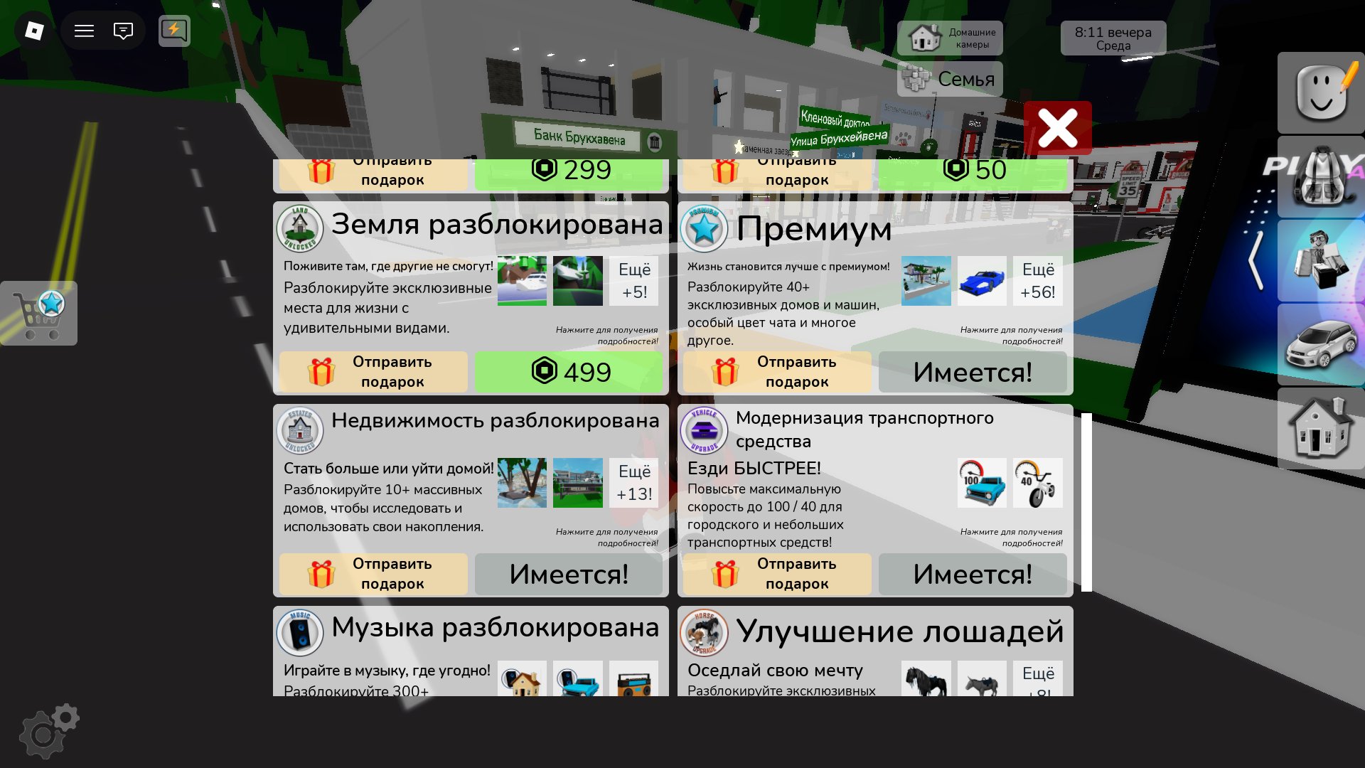 Total — 8k | MM2 — Radio | Brookhaven — Premium and a lot of stuff | Nickname: hugutis20191, Sale, Voice chat: No