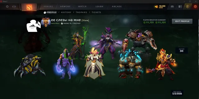 TITAN | MIT DONATION | IMMORTALS | 50 SUCHMÜNZEN | ERSTE POST |, Verkauf, 5775 MMR, 11131 Anstand, 11131 Höflichkeit, 341 Spiele, 300 Stunden