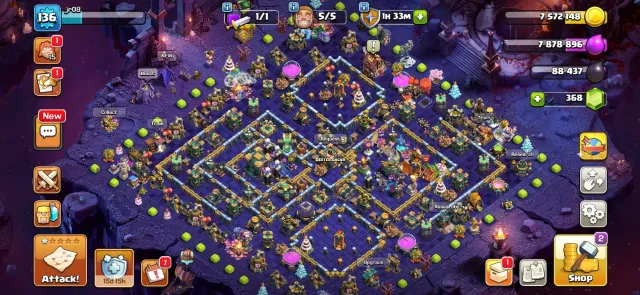 14 TH | 368 GEMS | 5 BUILDERS | 8 EPIC TROPHIES | 10 DS | LOTS OF MAGIC ITEMS, 14 TH Native Village, 6 TH Builder
