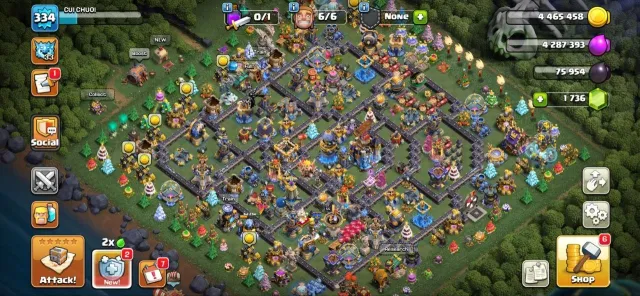🔥 One-of-a-Kind TH18 | 👑 Fully Maxed | ⭐ 334 XP × 5,396 War Stars | 🏆 40K Legend Trophies, 18 TH Родной Деревни, 10 TH Строителя